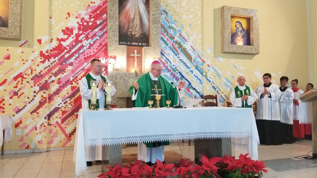 Abp Stanisław Budzik u misjonarzy w Brazylii
